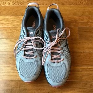 ASICS Size 10 Pink & Grey Shoes